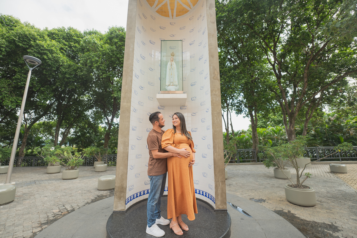 ensaio gestante no santuario nacional basilica de nossa senhora aparecida em aparecida do norte