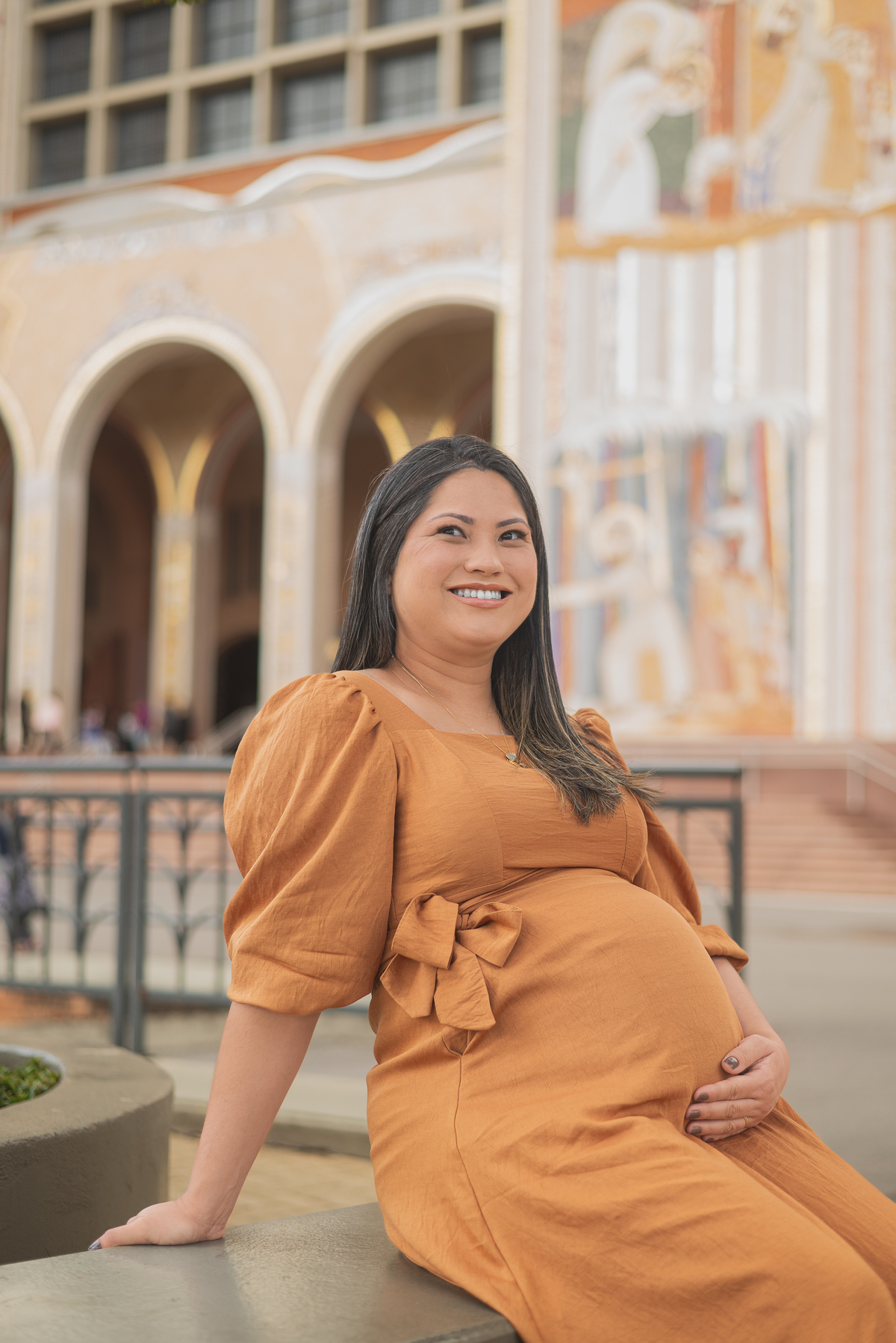 ensaio gestante no santuario nacional basilica de nossa senhora aparecida em aparecida do norte