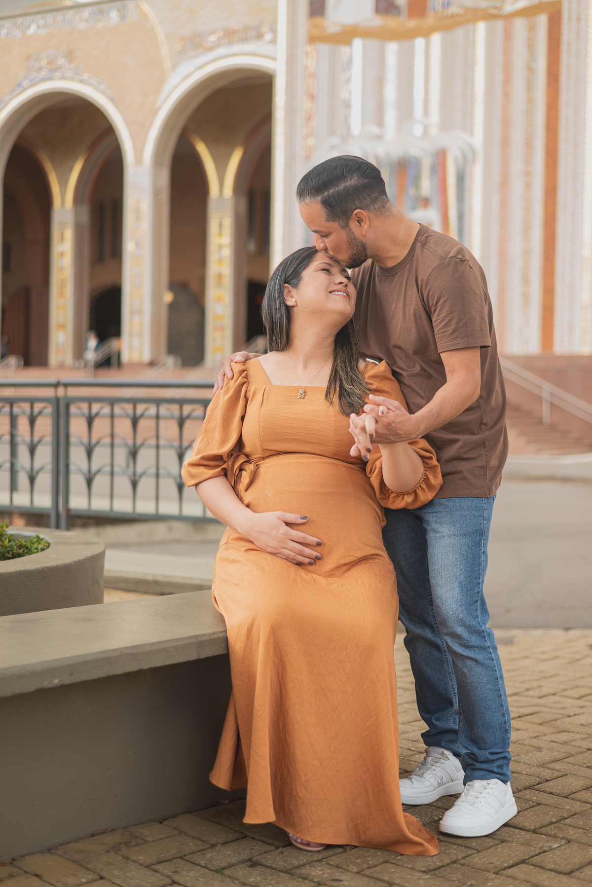 ensaio gestante no santuario nacional basilica de nossa senhora aparecida em aparecida do norte