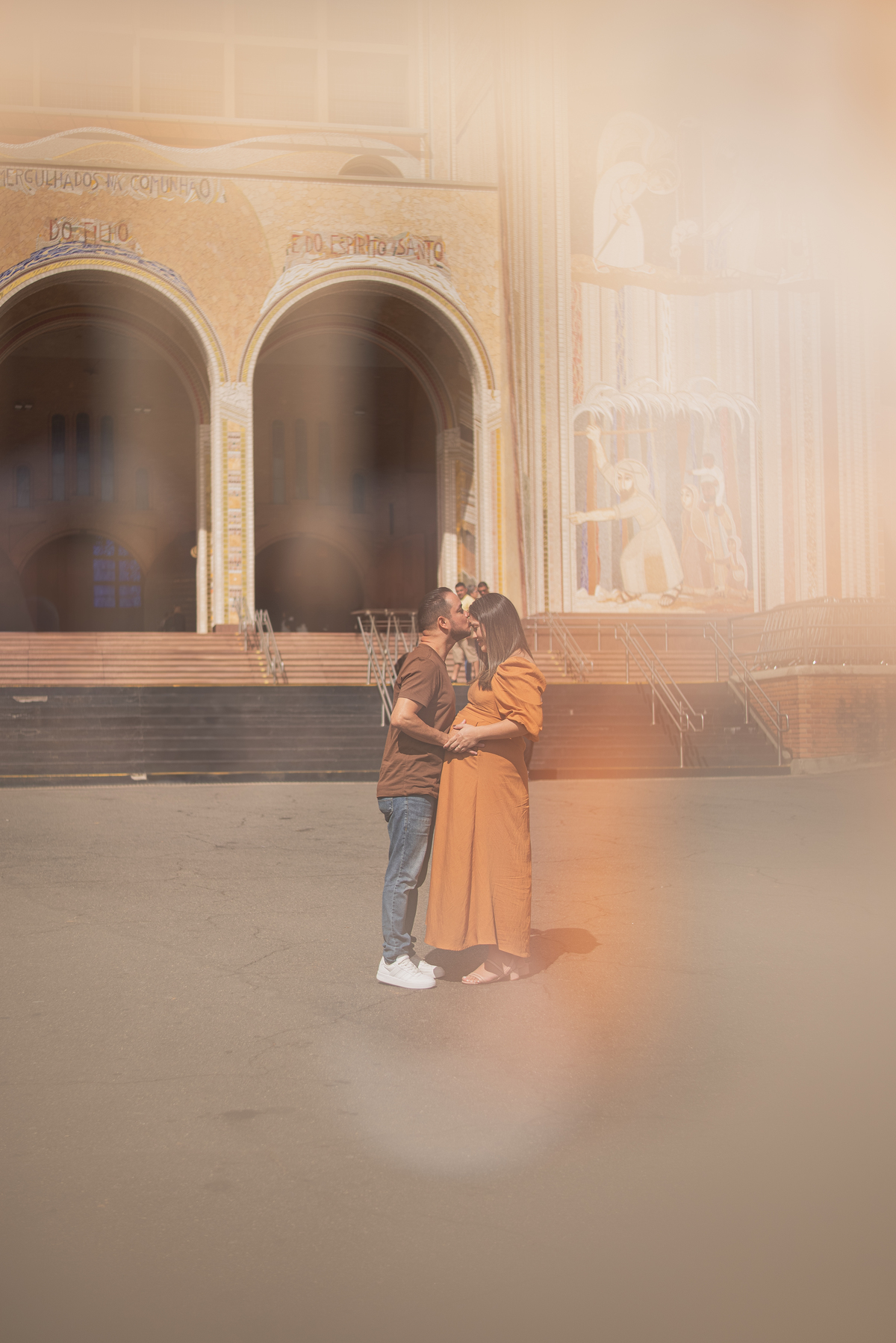 ensaio gestante no santuario nacional basilica de nossa senhora aparecida em aparecida do norte