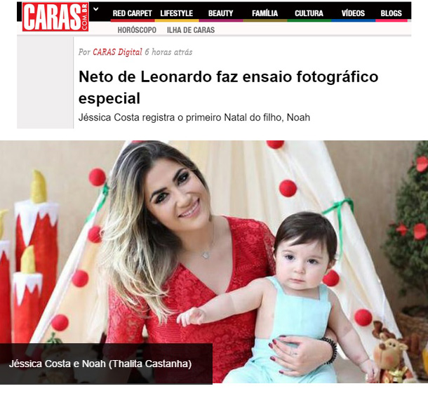 Imagem capa - Thalita Castanha faz ensaio de natal com Jéssica Costa e Noah e Rubia Baricelli e Helena por Thalita Castanha