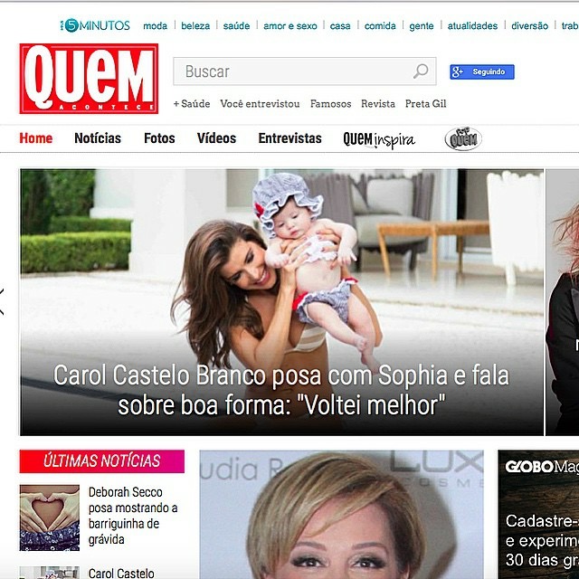 Imagem capa - CAROL CASTELO BRANCO POSA COM A FILHA SOPHIA por Thalita Castanha