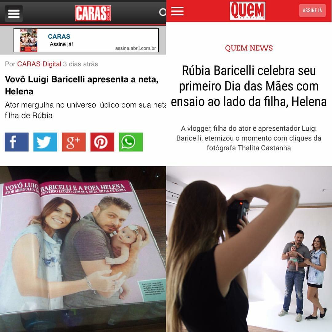 Imagem capa - Rúbia Baricelli celebra seu primeiro Dia das Mães com ensaio ao lado da filha, Helena por Thalita Castanha