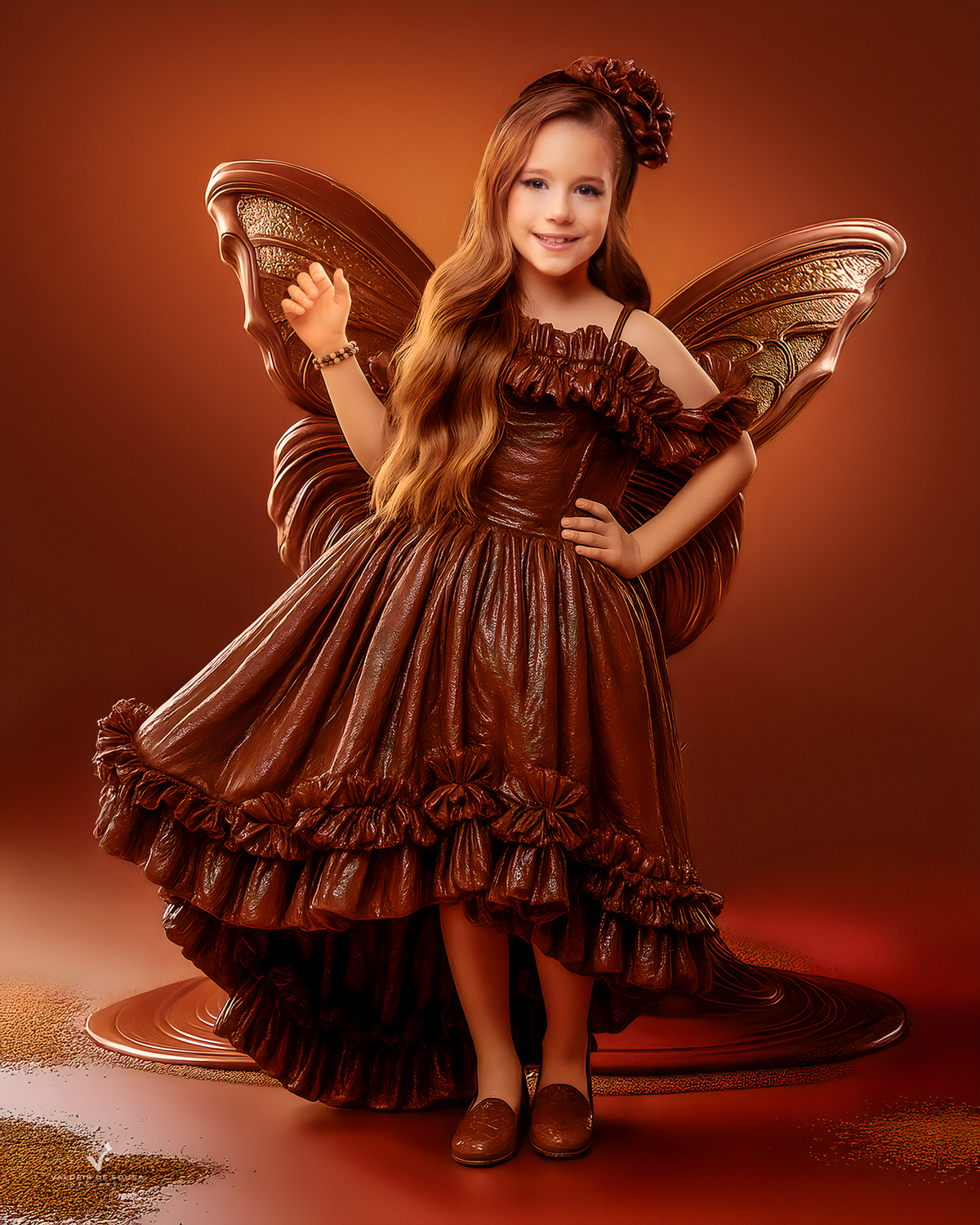 Como quem habita um conto Princesa do creme, do riso e do tom, seu reino é feito de puro bombom.

