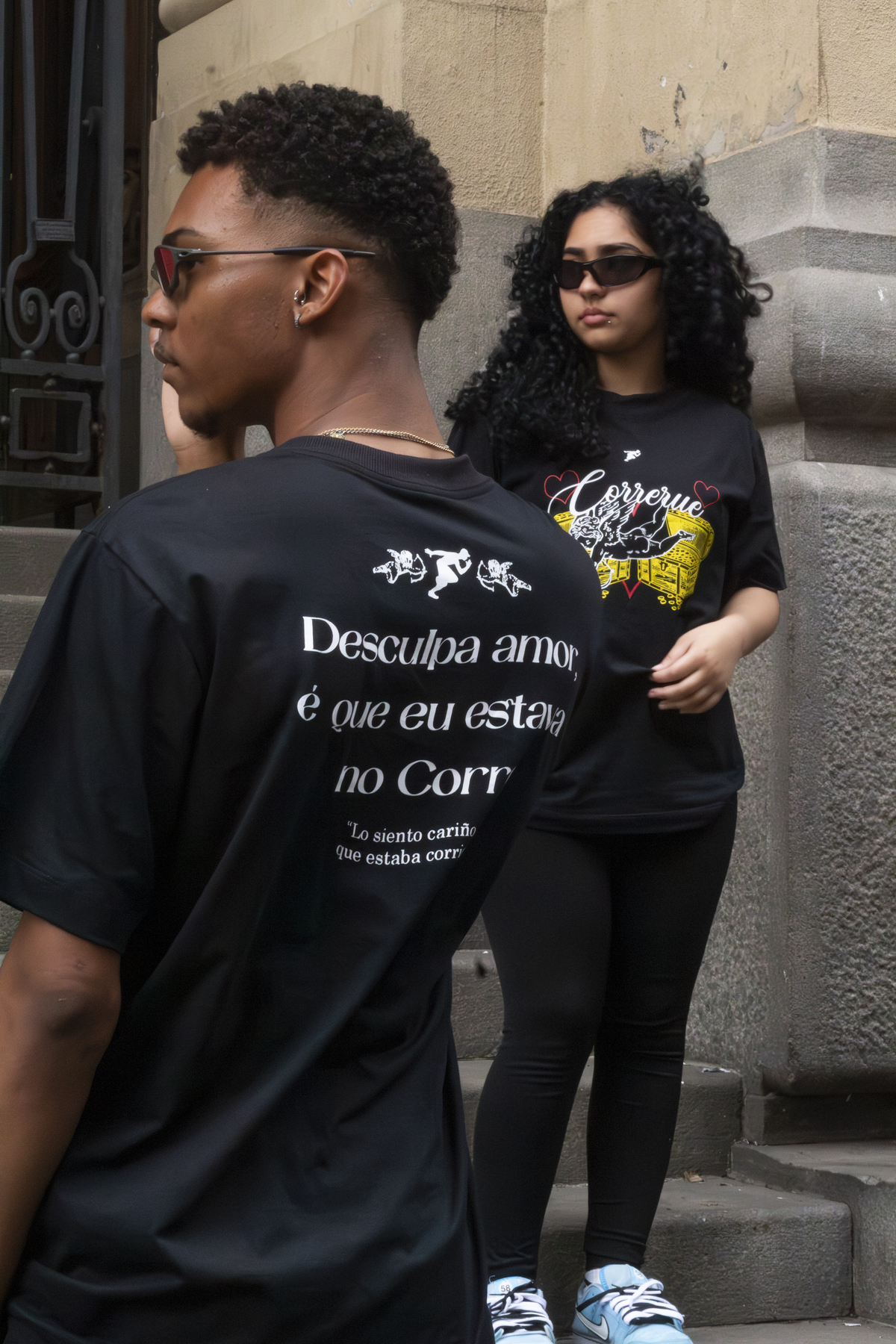 Photograph showcasing both the print and the concept of the collection.