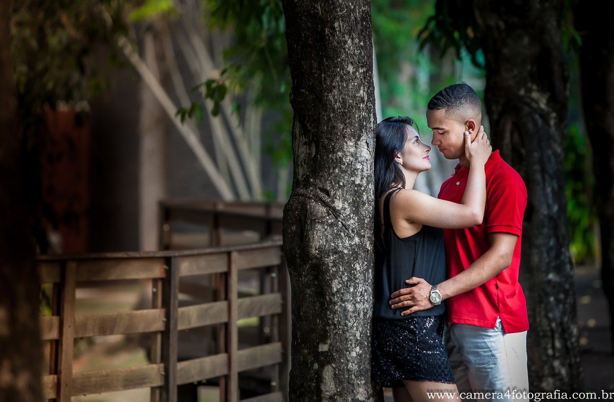 foto do casal no parque