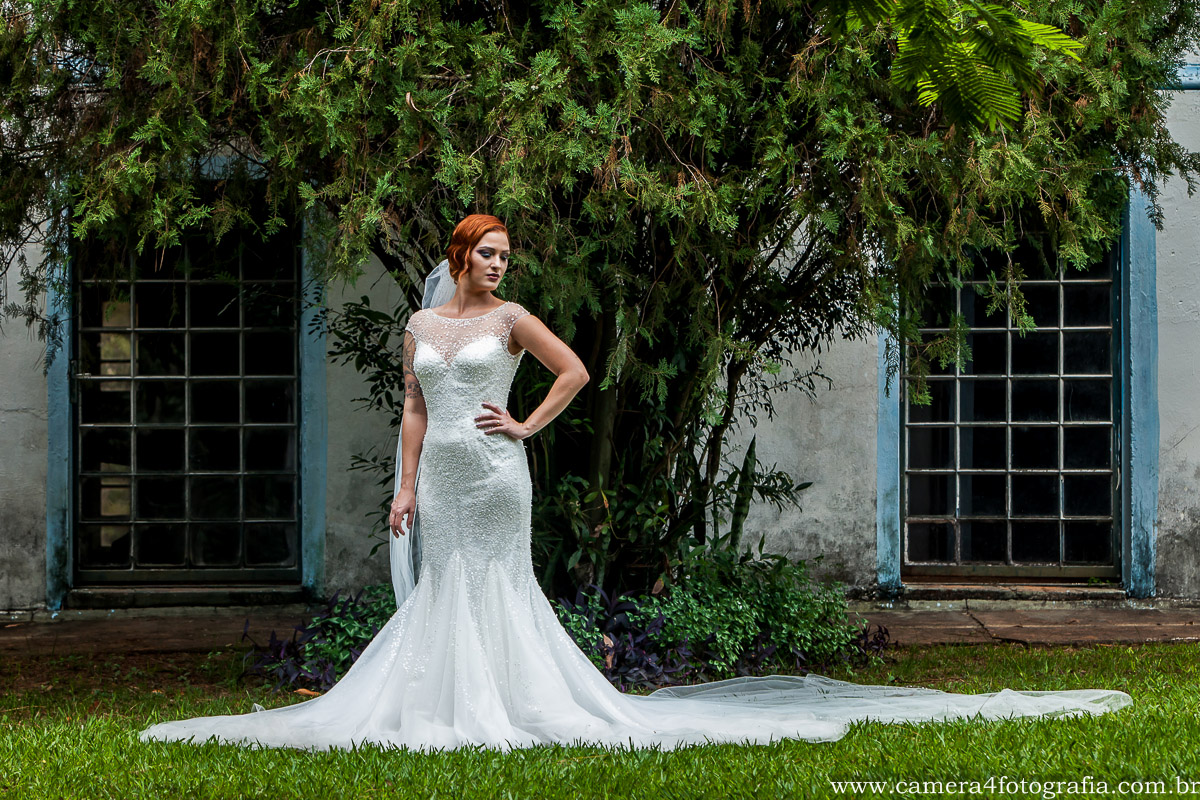 noiva com o vestido