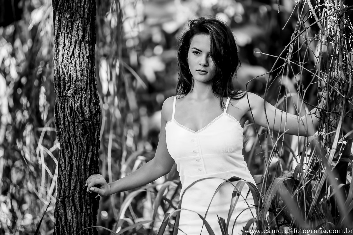 foto da debutante no por do sol em Bauru