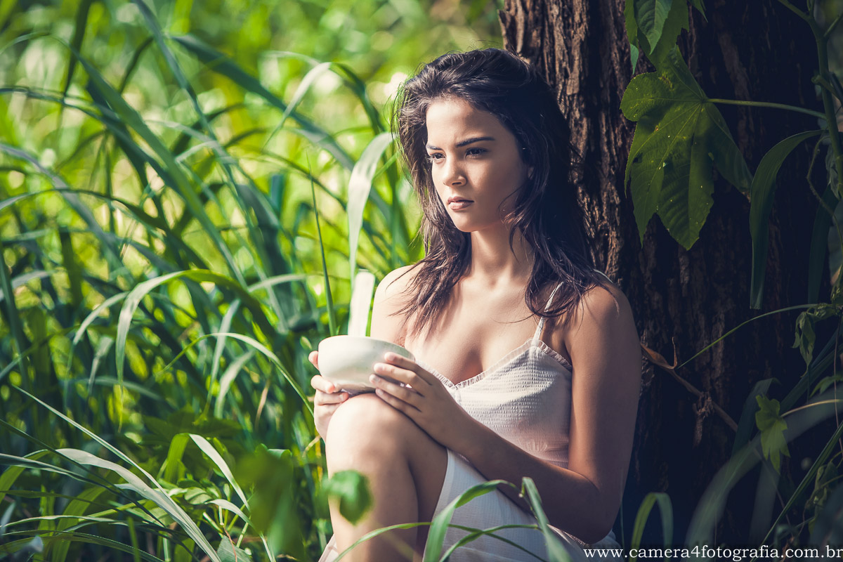 foto da debutante no por do sol em Bauru
