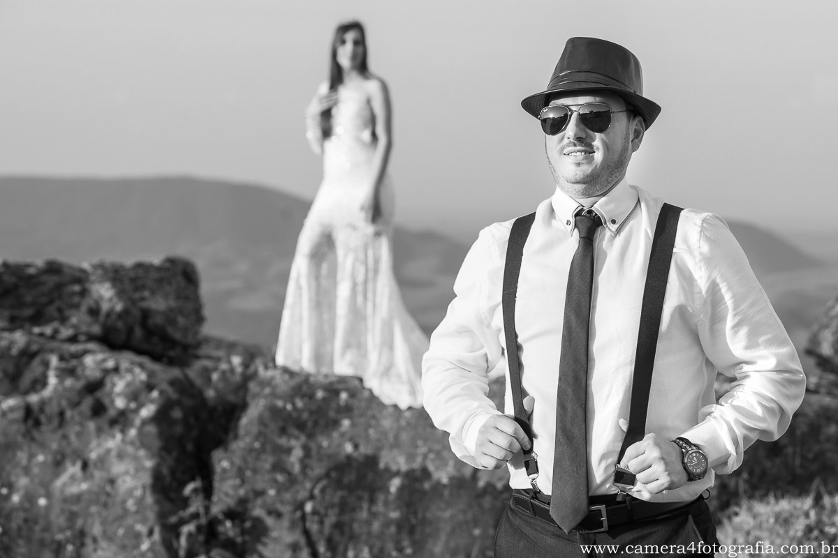 noivo durante o ensaio pré wedding