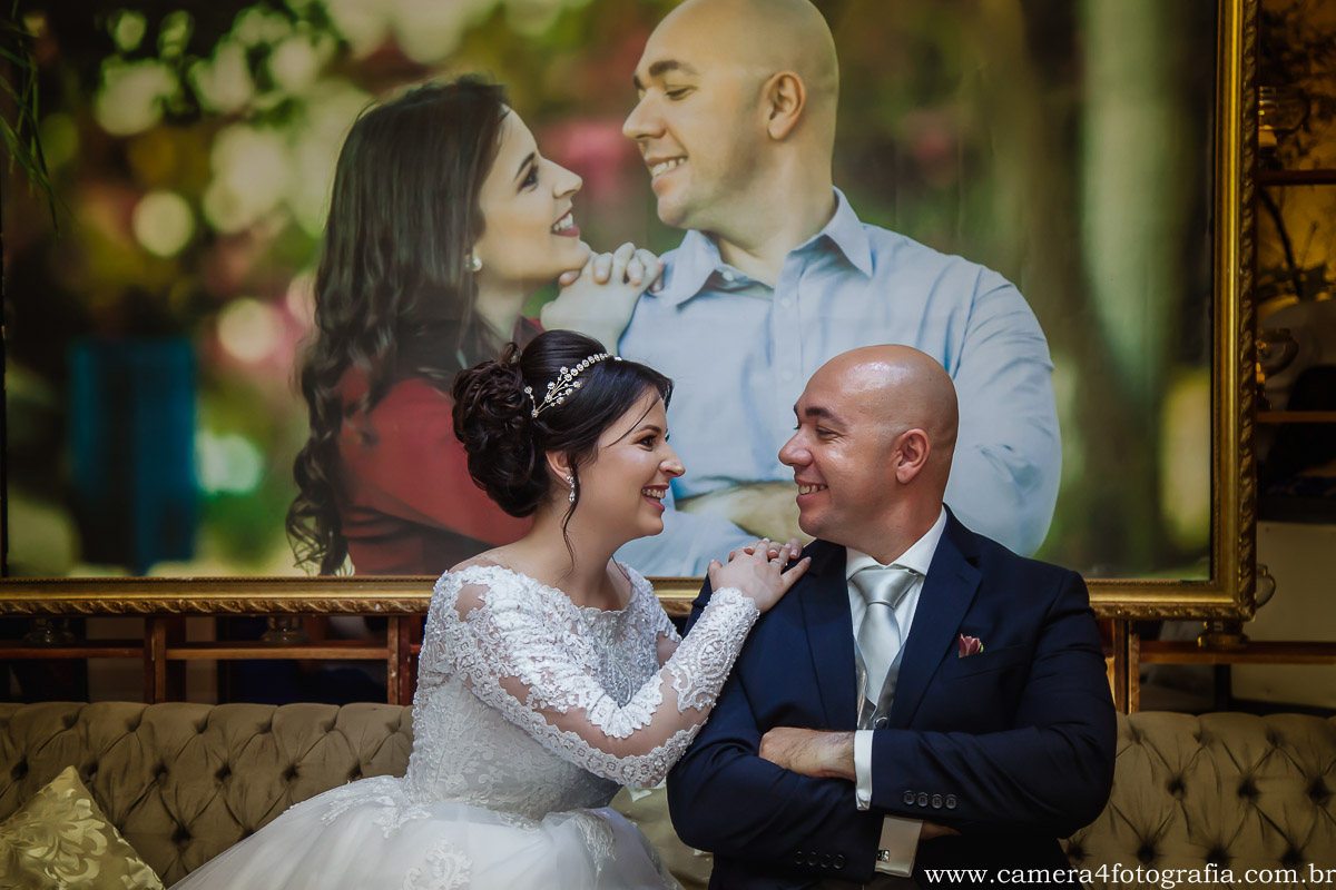 fotos dos noivos na festa de casamento