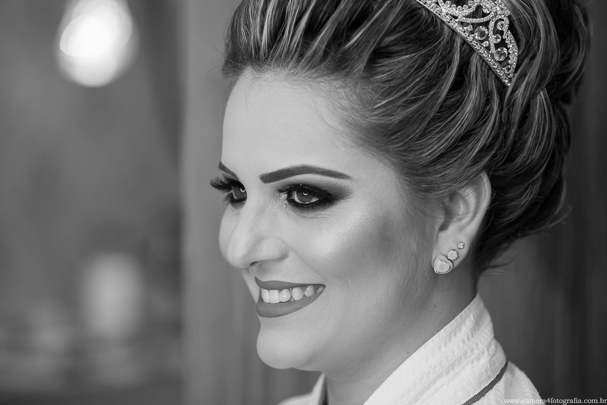 noiva durante o making of