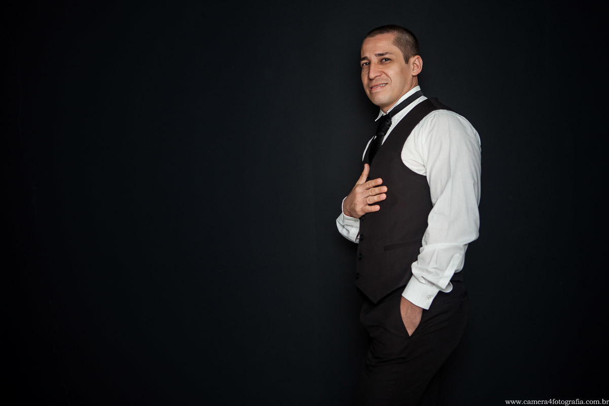 noivo durante o making of