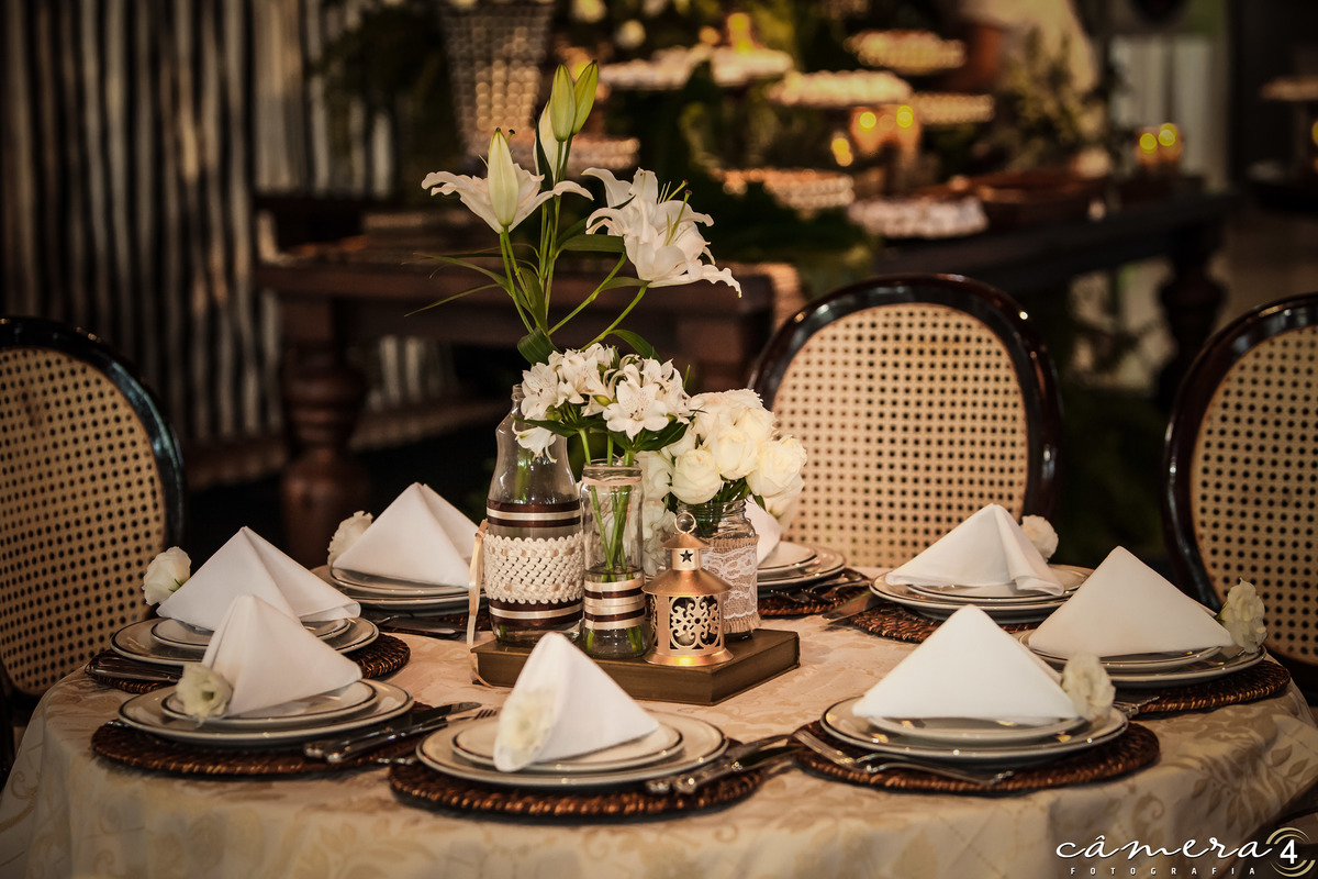 decoração do buffet de casamento