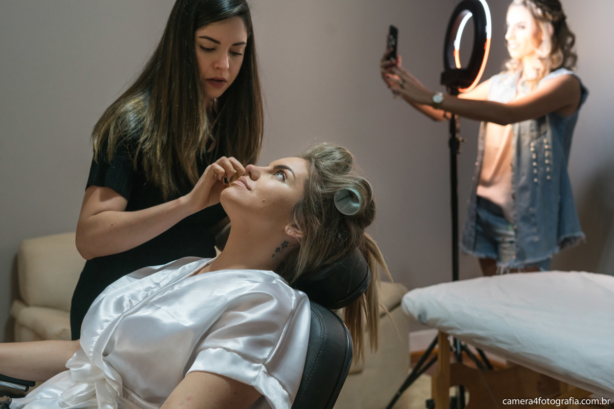maquiagem da noiva antes do casamento