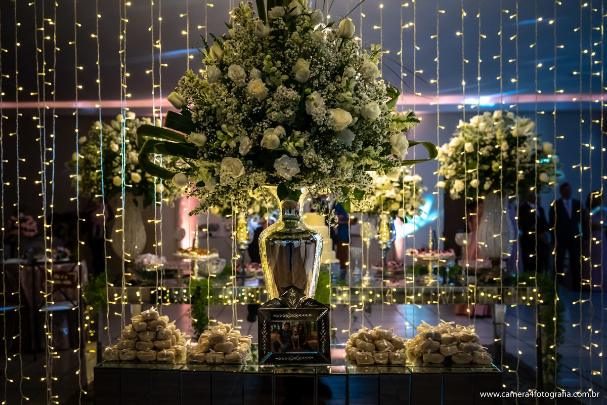 decoração da festa de casamento em Bauru