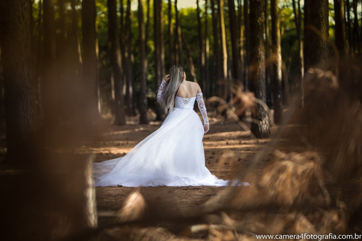 vestido de noiva de costas