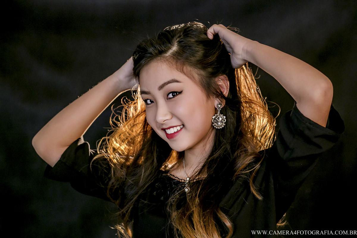 Ensaio pré aniversário de 15 anos em estúdio