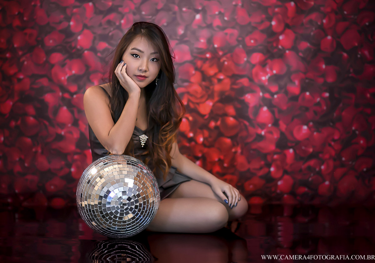 Ensaio pré aniversário de 15 anos em estúdio