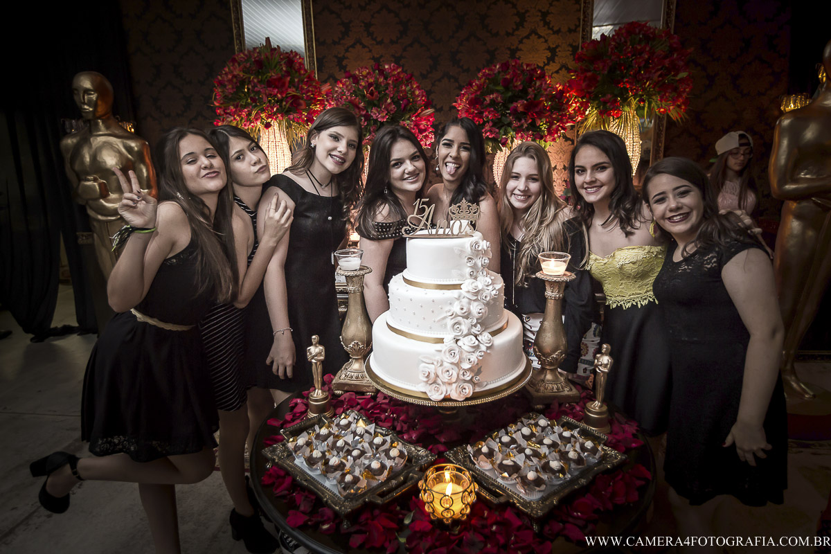 amigas da aniversariante