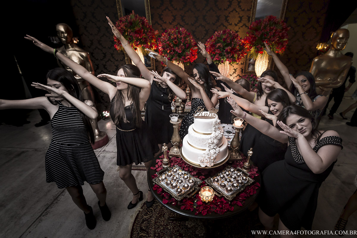 amigas da aniversariante