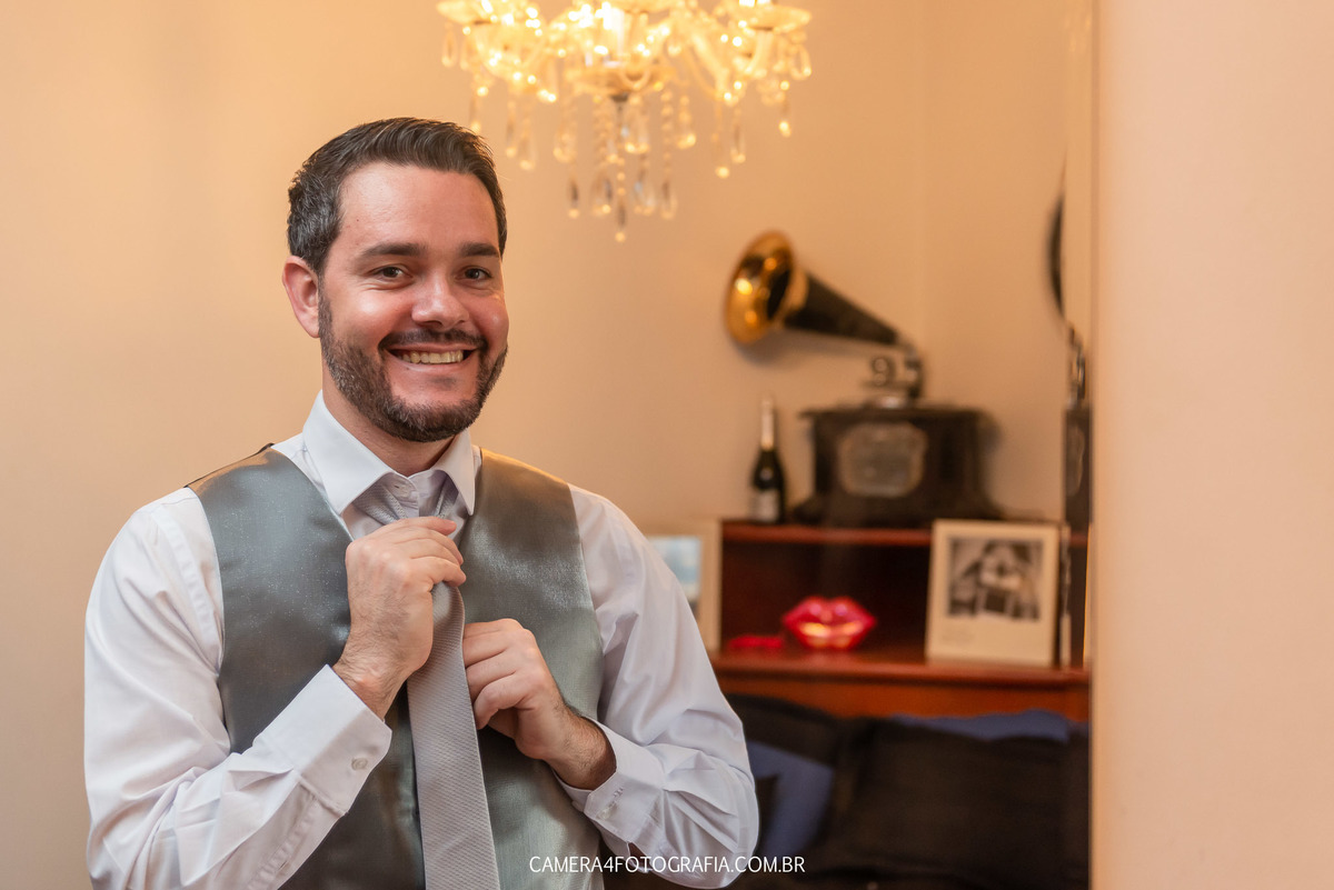 noivo durante making off 