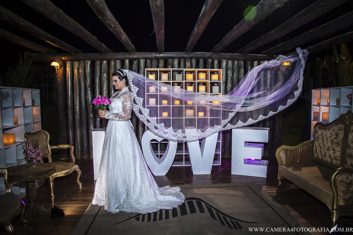 véu da noiva voando