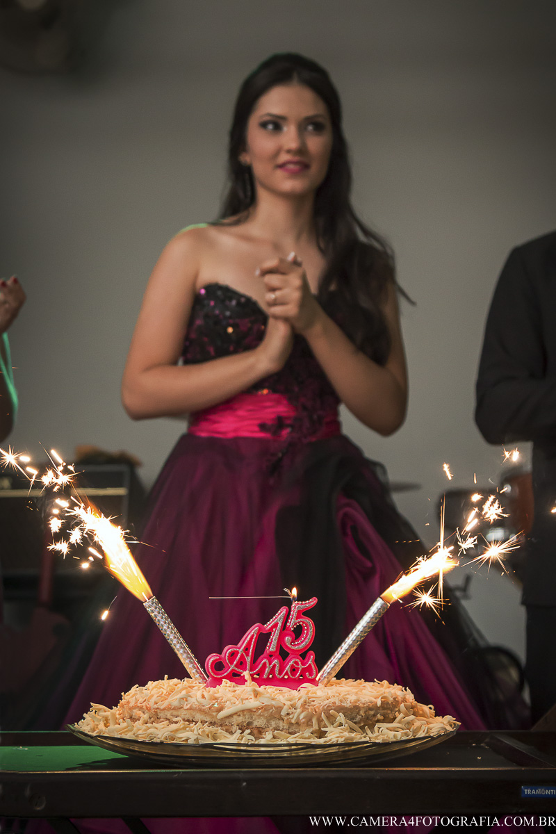 parabéns para a debutante