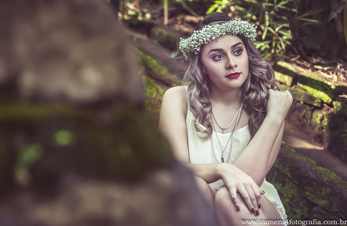 tiara de flor de debutante