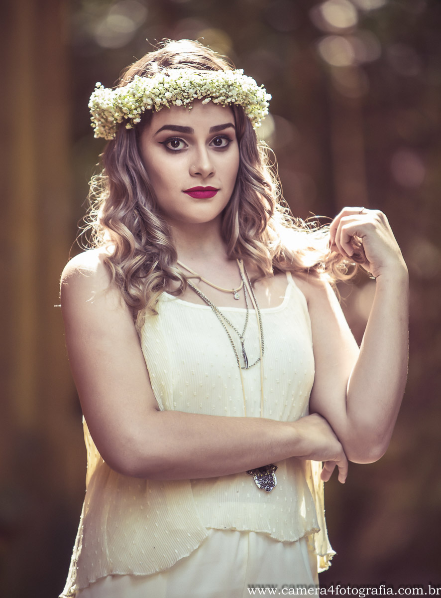 tiara de flor de debutante