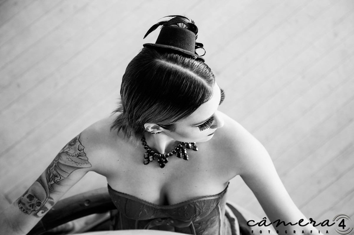 foto de perfil na escada