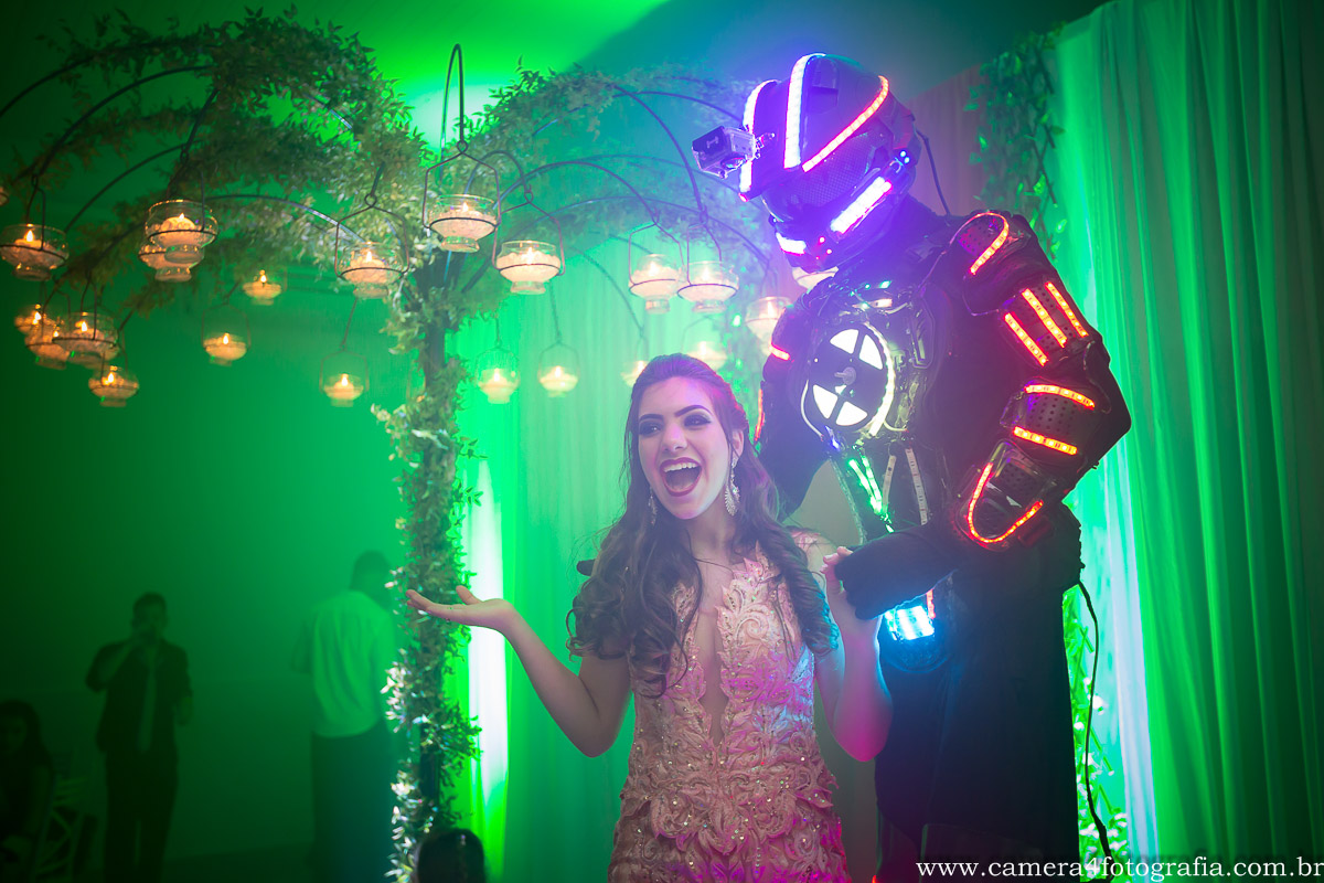 Robo de Led em aniversário