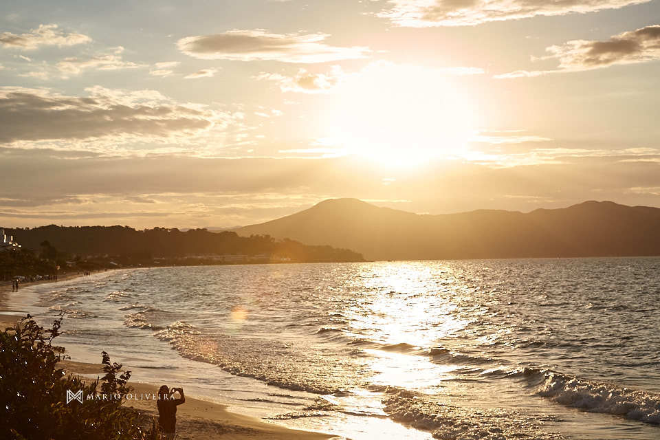 por do sol na praia de jurere