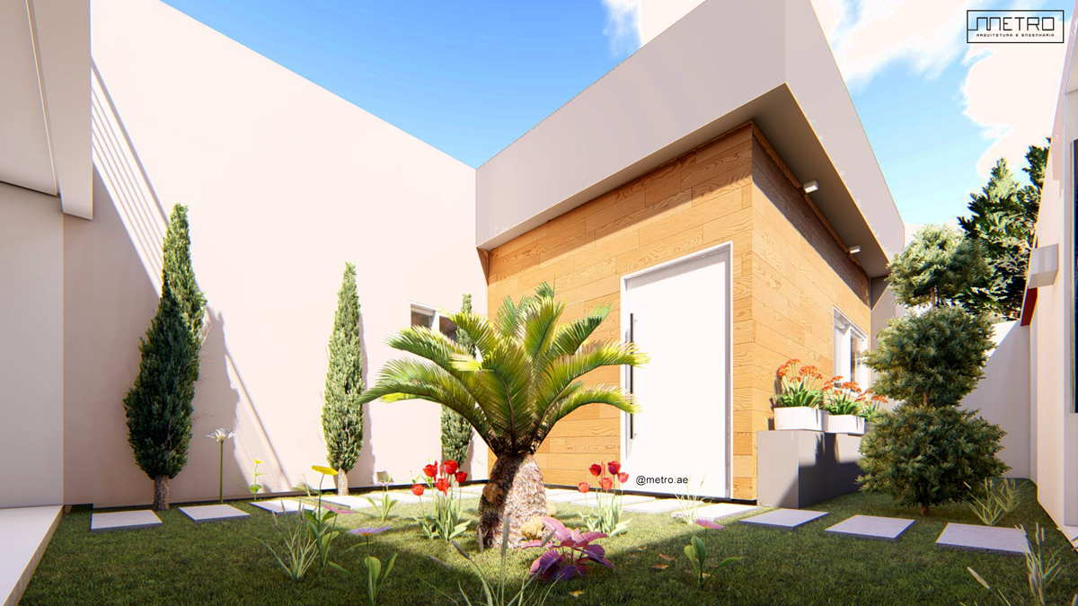 detalhe de casa moderna