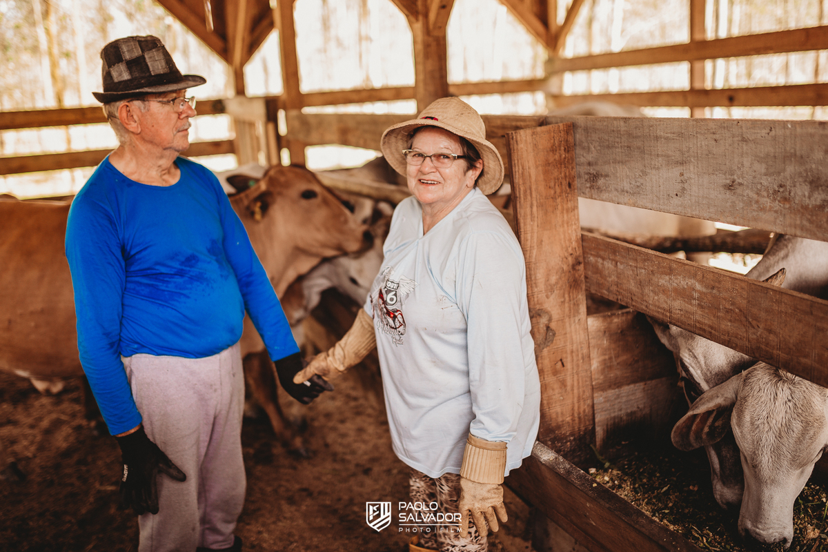 ensaio fotografico de bodas de ouro de laurita e arhur, ensaio de 50 anos de casamento, pré-wedding no sitio com vaca, fotos de casamento blumenau, fotógrafo de casamento timbó, paolo salvador, ensaio de casal externo no campo, quadriciclo cavalo indaial