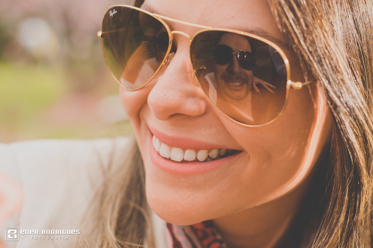 reflexo do noivo no óculo