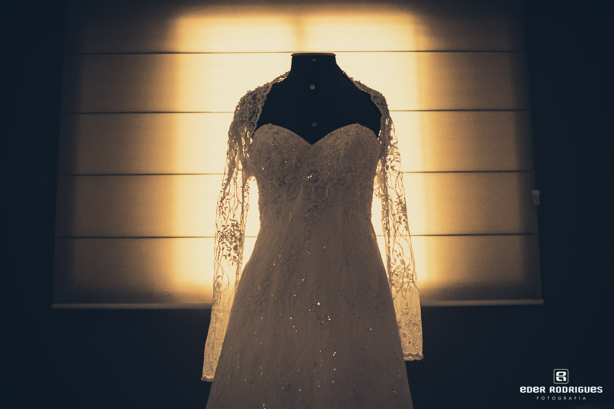 vestido da noiva no making