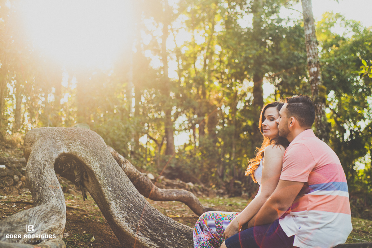 Noivo beijando a noiva no rosto, no Jardim dos Pinhais Ecco Parque