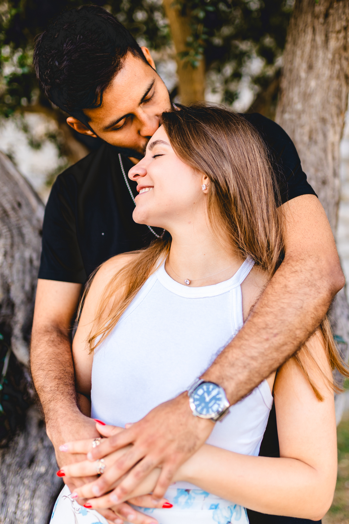 Um ensaio de casal em Portugal com estilo natural e romântico.