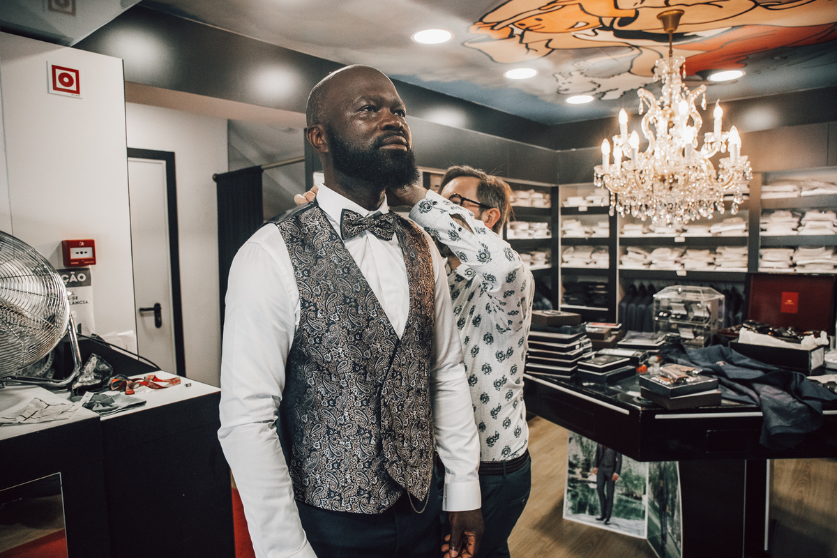 Ensaio Prova do Fato do Noivo Armando - Loja Amour Glamour - Porto