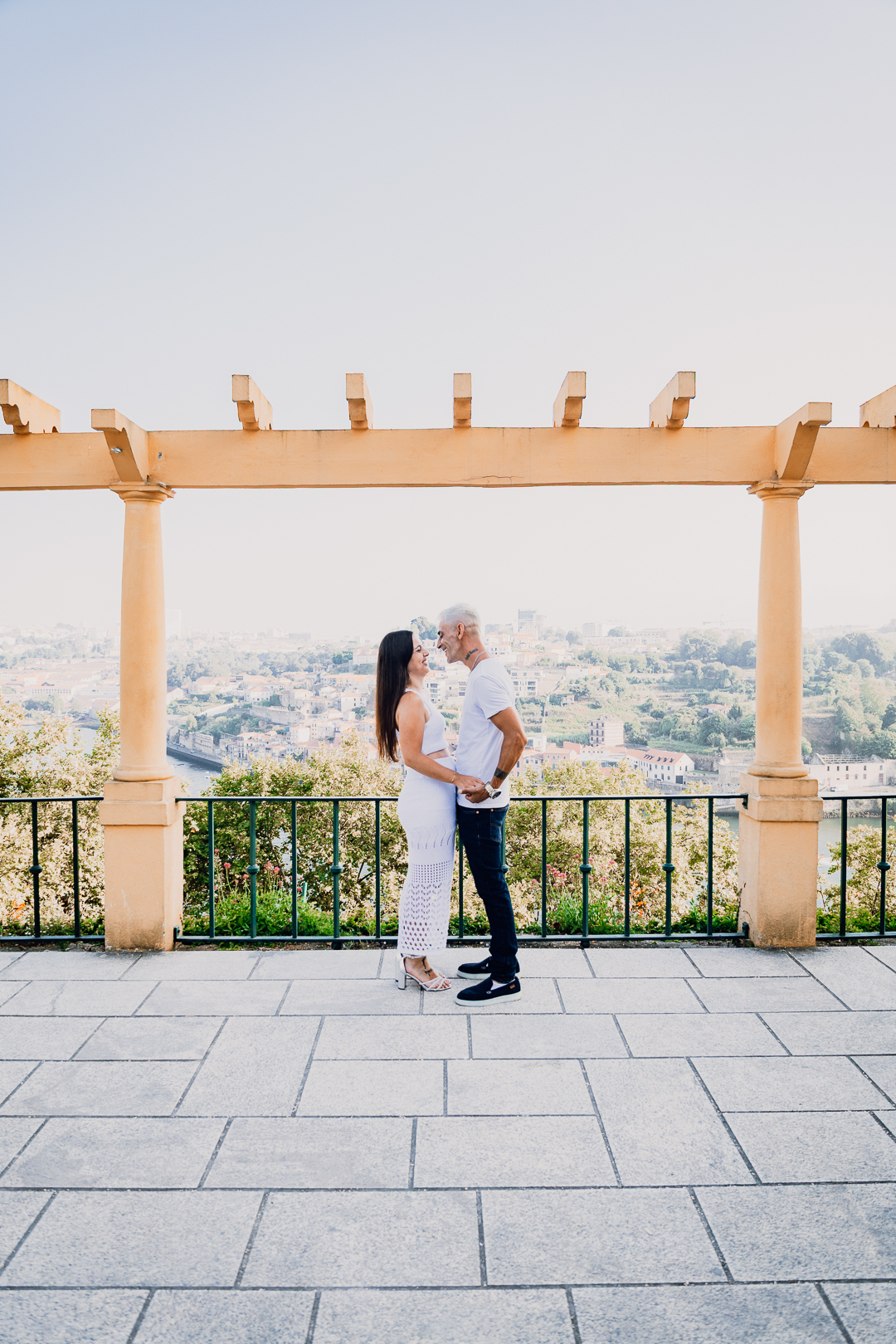 Ensaio de casal Solange e Hugo no Jardim do Palácio de Cristal - Porto