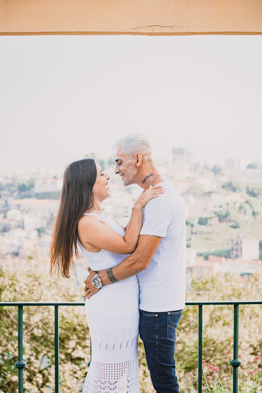 Ensaio de casal Solange e Hugo no Jardim do Palácio de Cristal - Porto