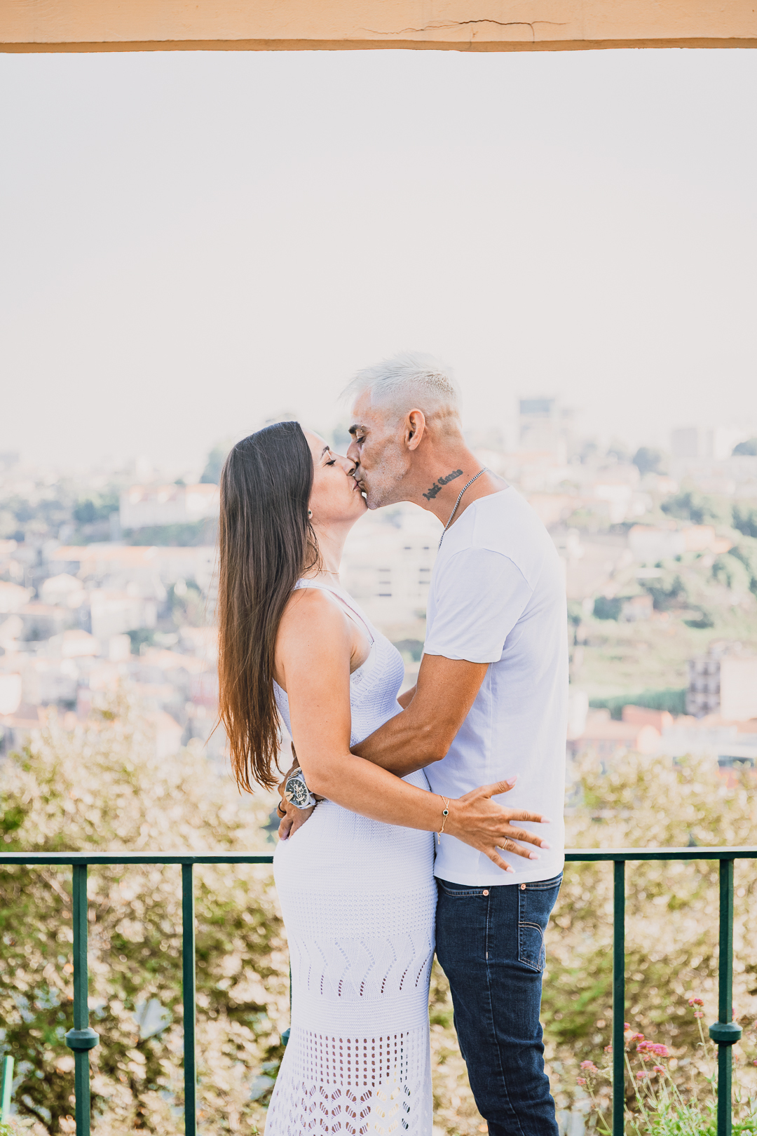 Ensaio de casal Solange e Hugo no Jardim do Palácio de Cristal - Porto