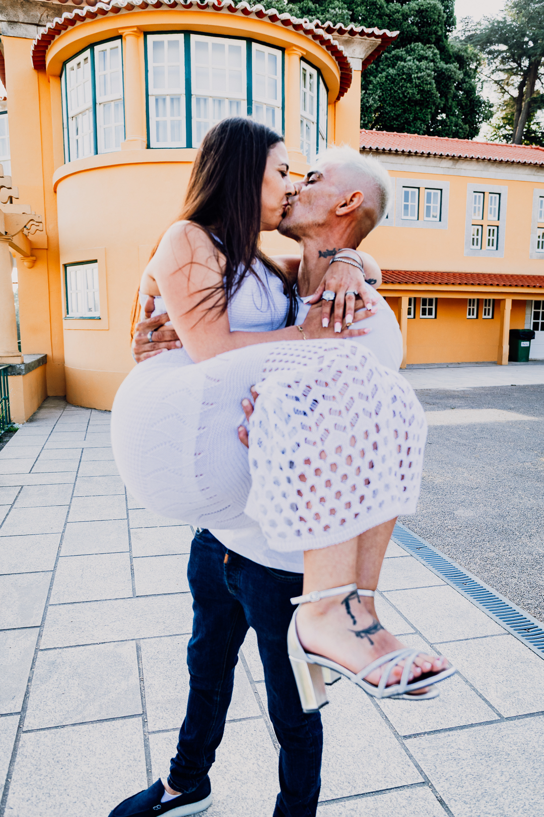 Ensaio de casal Solange e Hugo no Jardim do Palácio de Cristal - Porto