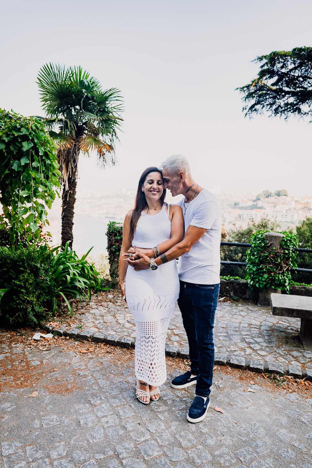 Ensaio de casal Solange e Hugo no Jardim do Palácio de Cristal - Porto
