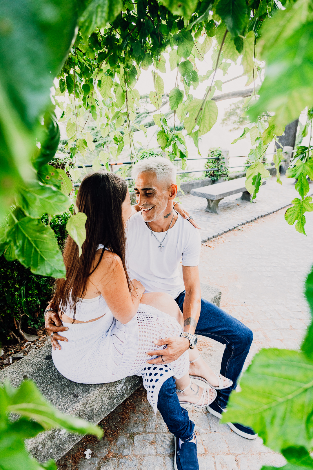 Ensaio de casal Solange e Hugo no Jardim do Palácio de Cristal - Porto