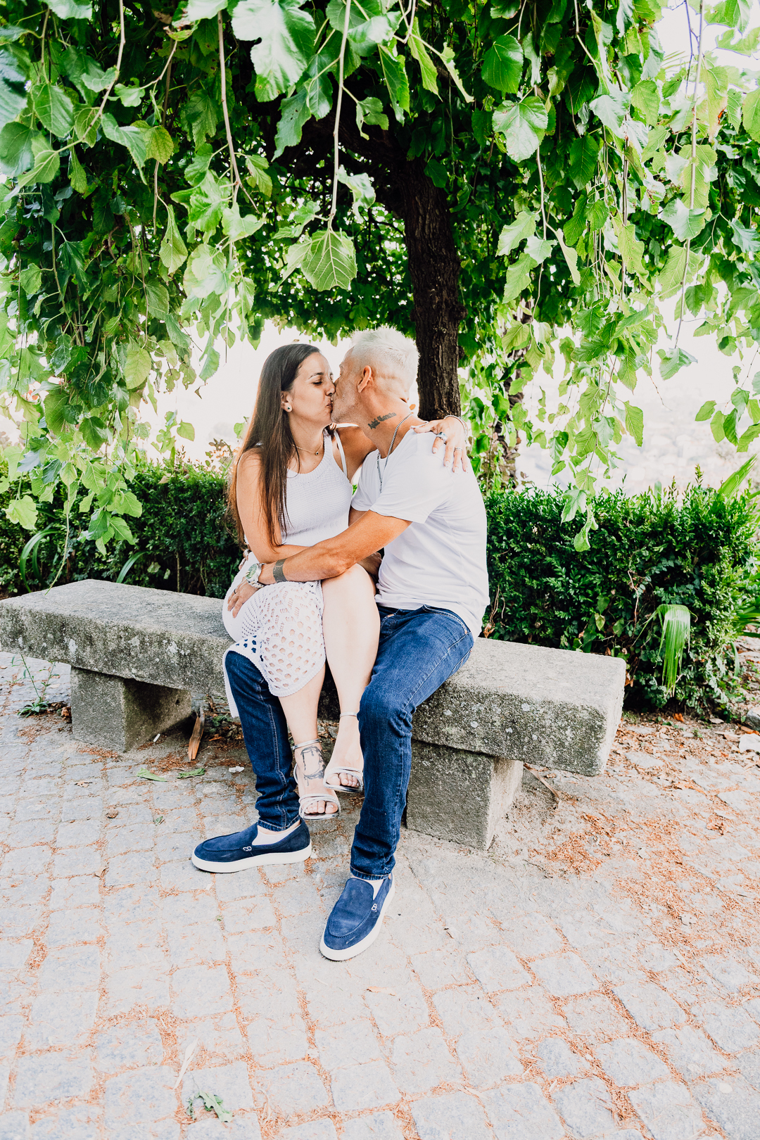 Ensaio de casal Solange e Hugo no Jardim do Palácio de Cristal - Porto