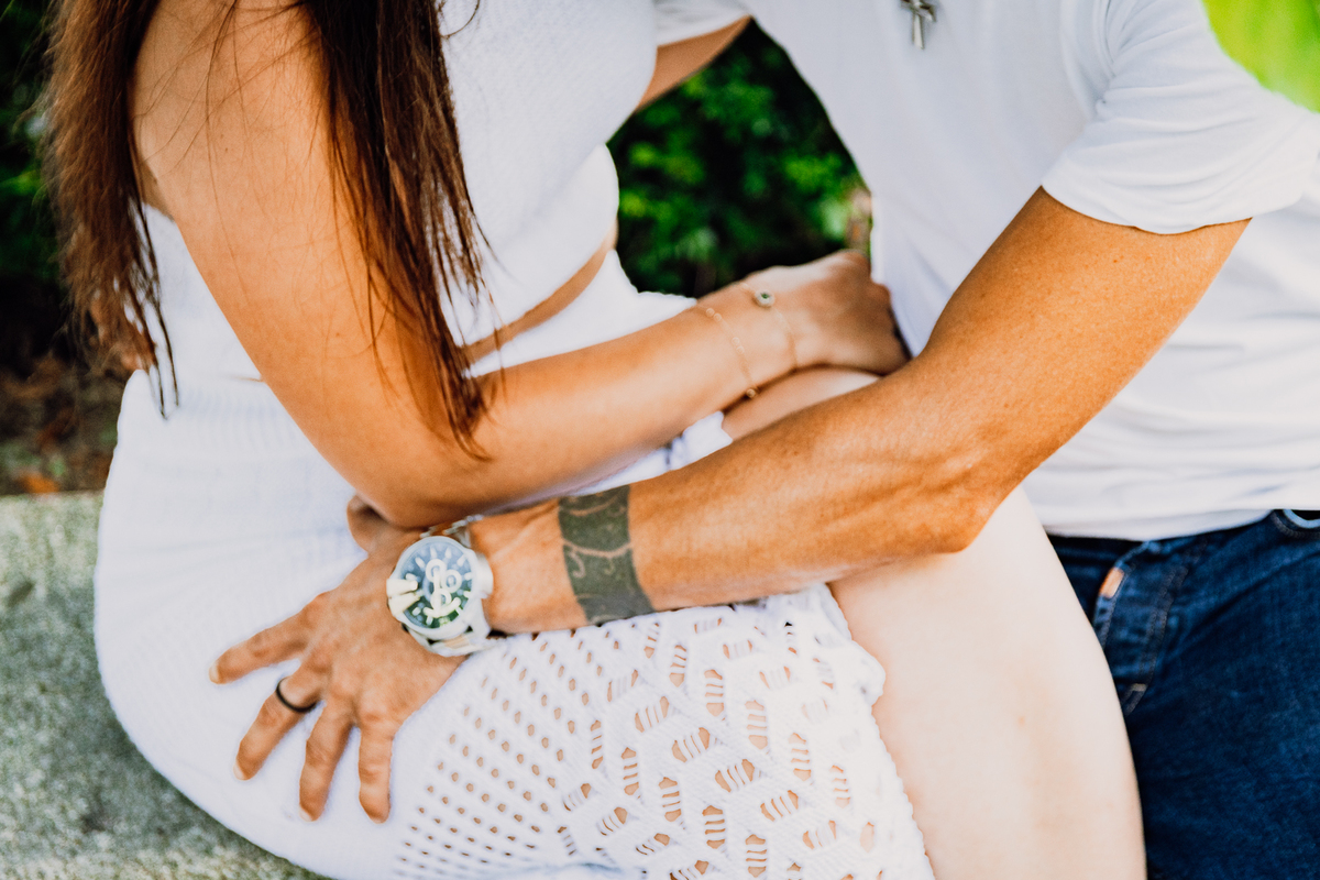 Ensaio de casal Solange e Hugo no Jardim do Palácio de Cristal - Porto