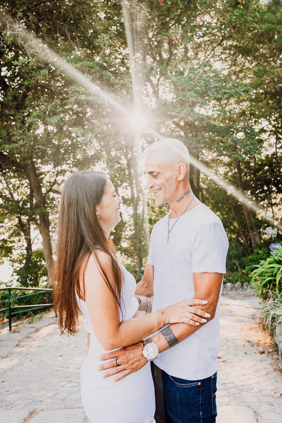 Ensaio de casal Solange e Hugo no Jardim do Palácio de Cristal - Porto
