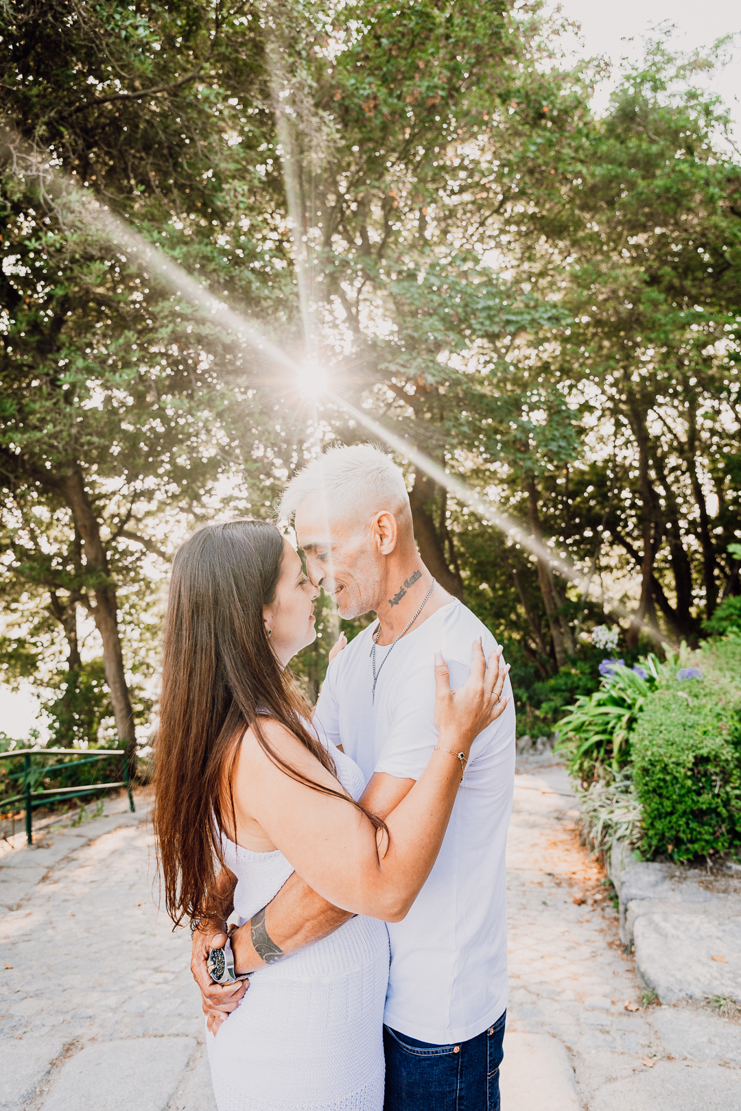 Ensaio de casal Solange e Hugo no Jardim do Palácio de Cristal - Porto